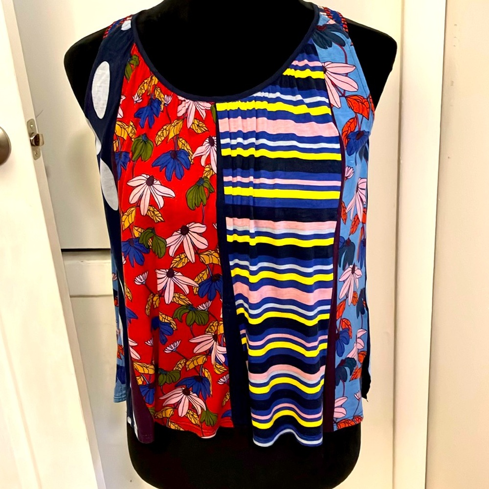 Anthropologie One September Multi Pattern Tank, S… - image 3